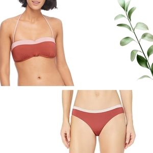 Body Glove Bandeau Swimsuit Top & Bottoms Set